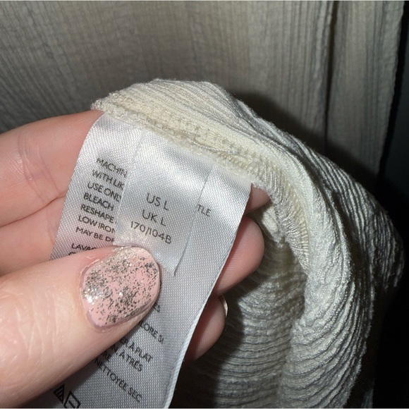 Endless Summer by Free People Beach Aster Collar Tee Dress Size: L large cream - Picture 10 of 14